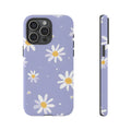 Lavender Daisy Tough Phone Case – Floral Pattern Design