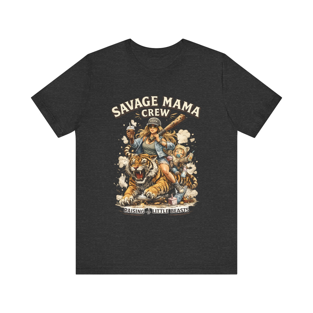 Savage Mama Crew Shirt  Funny Mom T Shirt, Strong Mom Graphic Tee, Cool Mom Life Gift