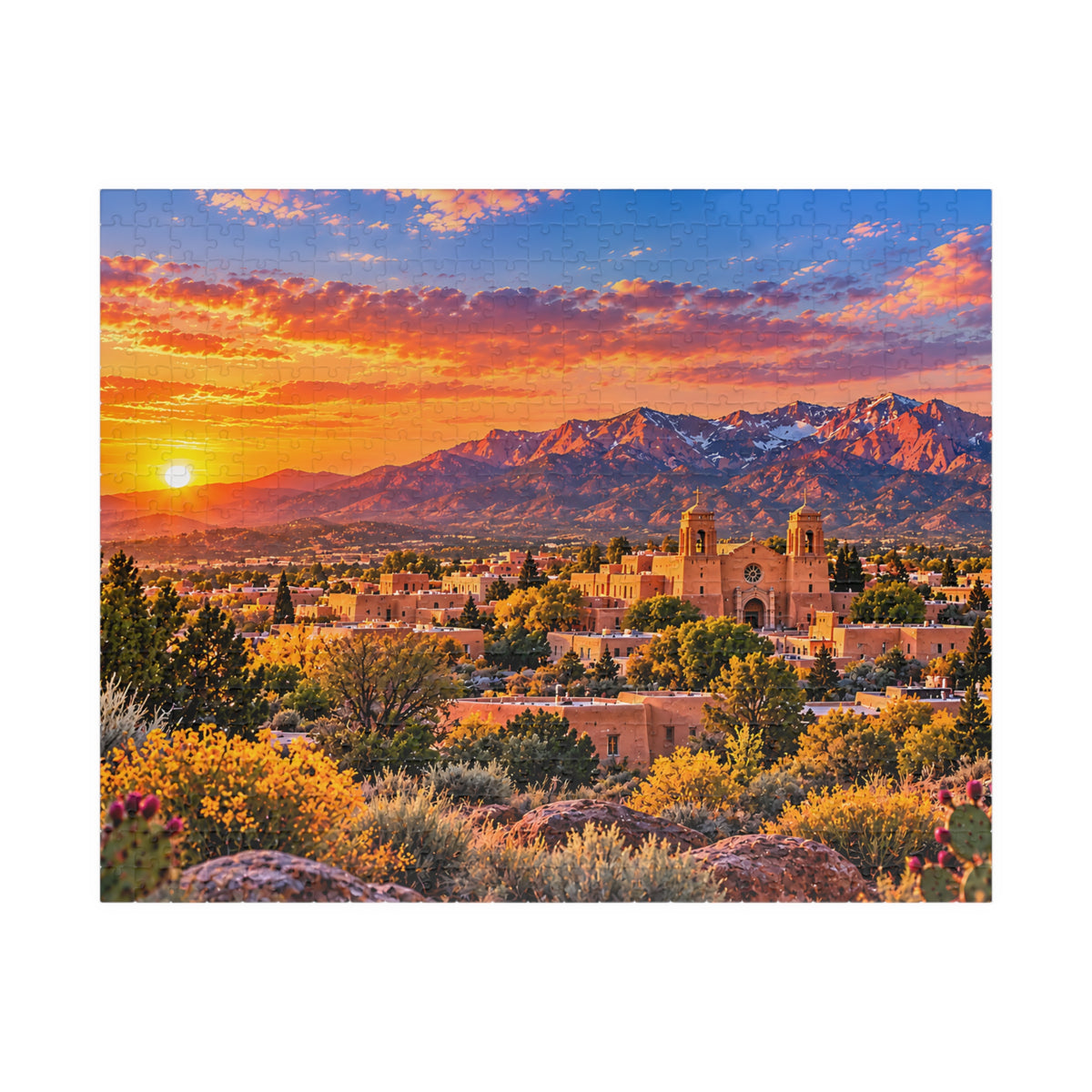 New Mexico Puzzle – Southwest Desert Landscape Jigsaw Puzzle (110, 252, 520, 1014-piece)