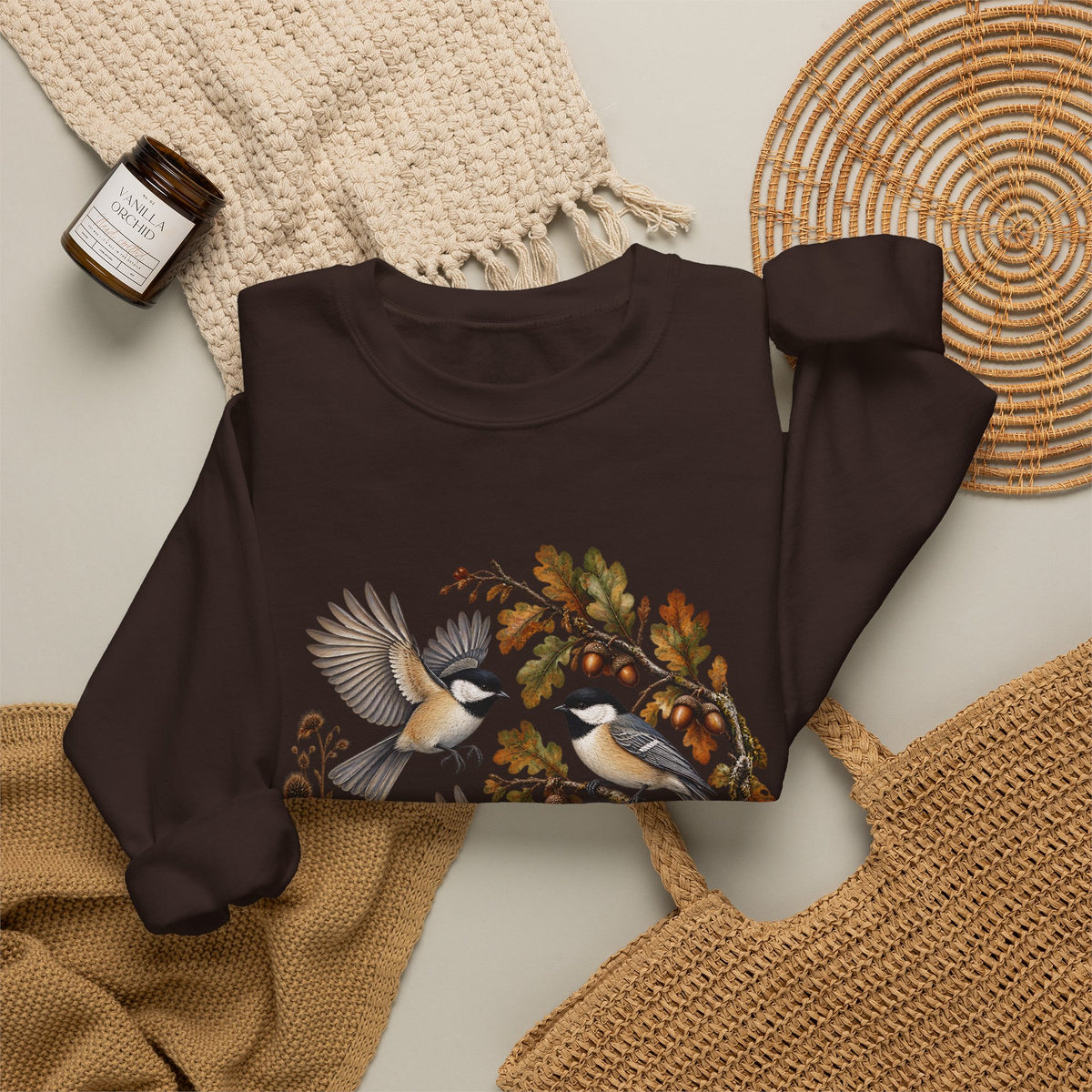 Woodland Birds Sweatshirt – Autumn Nature Design