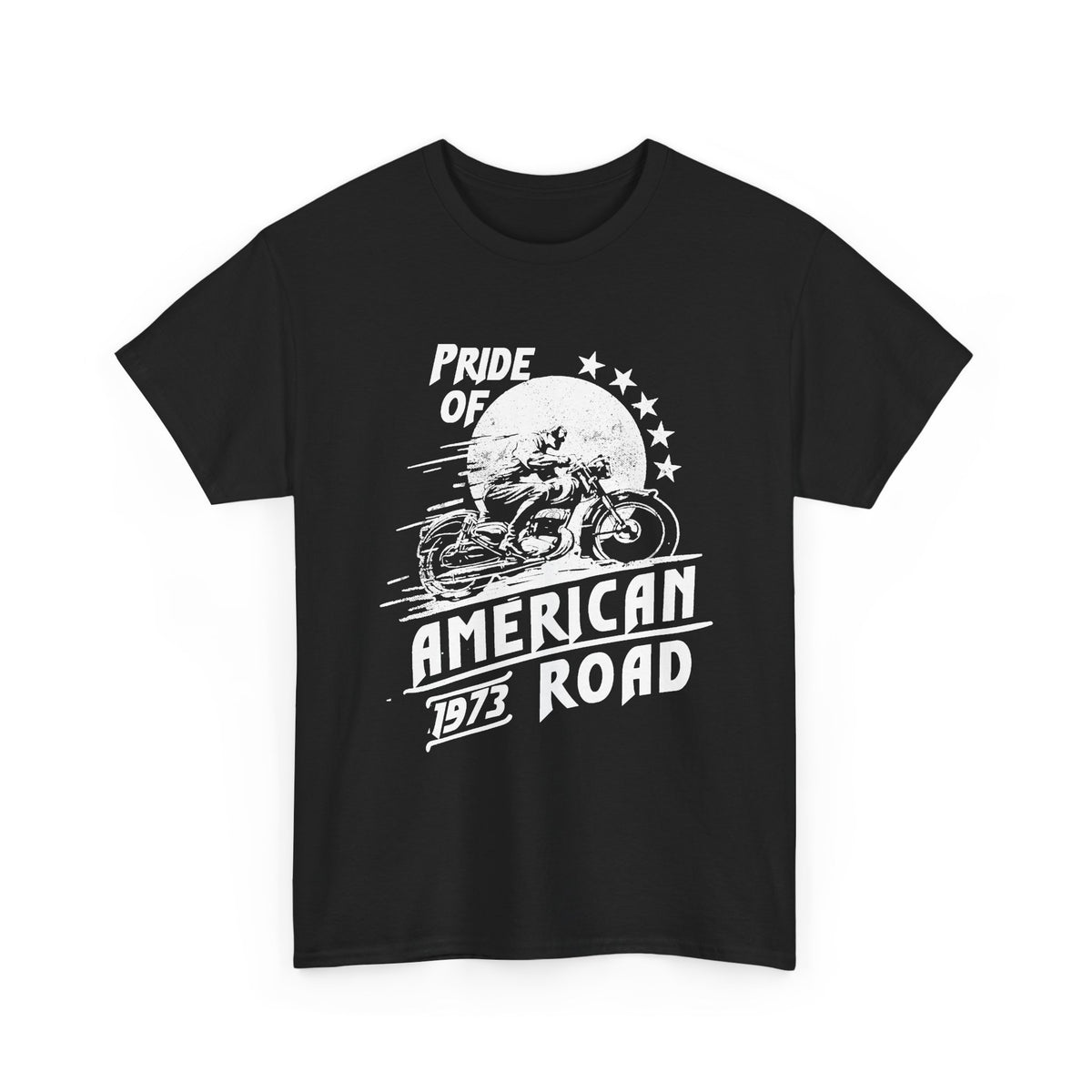 American Biker T-Shirt – Pride of the American Road Vintage Motorcycle Tee