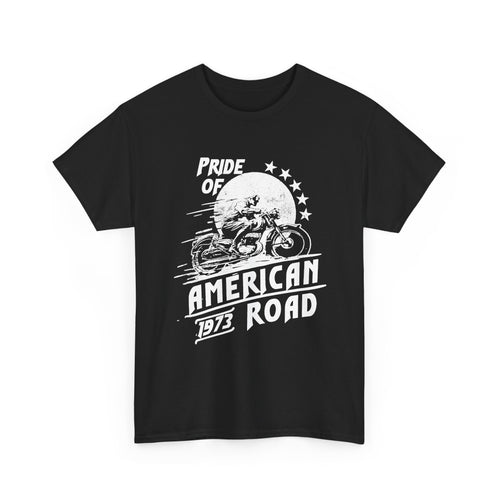 American Biker T-Shirt – Pride of the American Road Vintage Motorcycle Tee