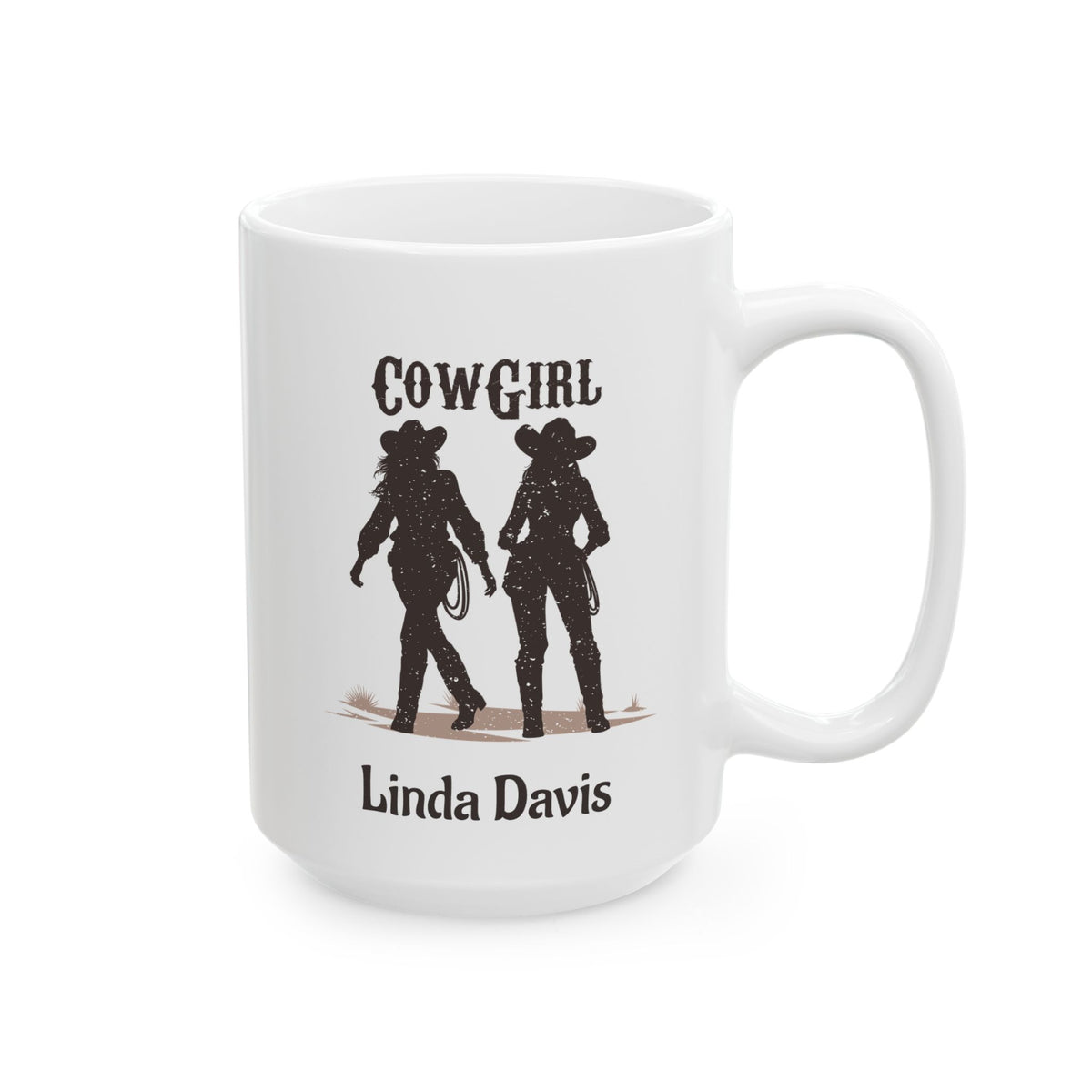 Personalized Cowgirl Mug with Name – Western Cowgirl Gift