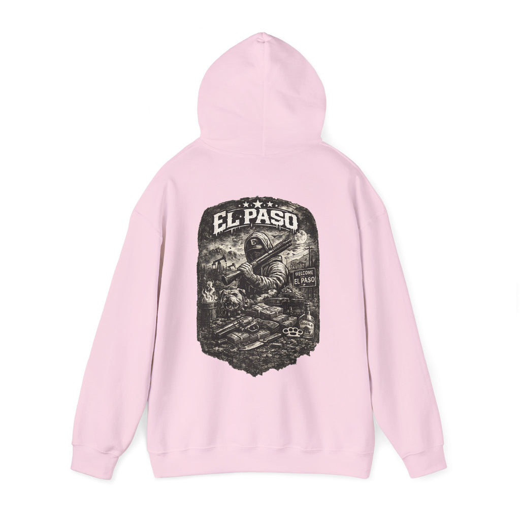 El Paso Hoodie Texas Border Streetwear, Dark Western Graphic Hoodie, Urban Unisex Sweatshirt