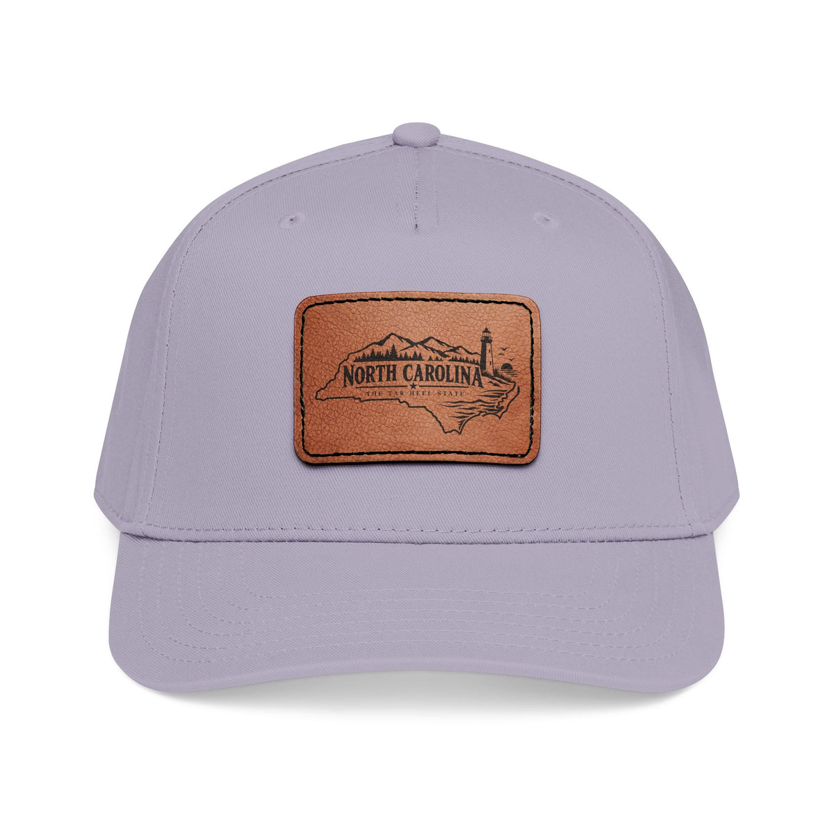 North Carolina Leather Patch Mid Profile Baseball Cap – State Heritage Hat