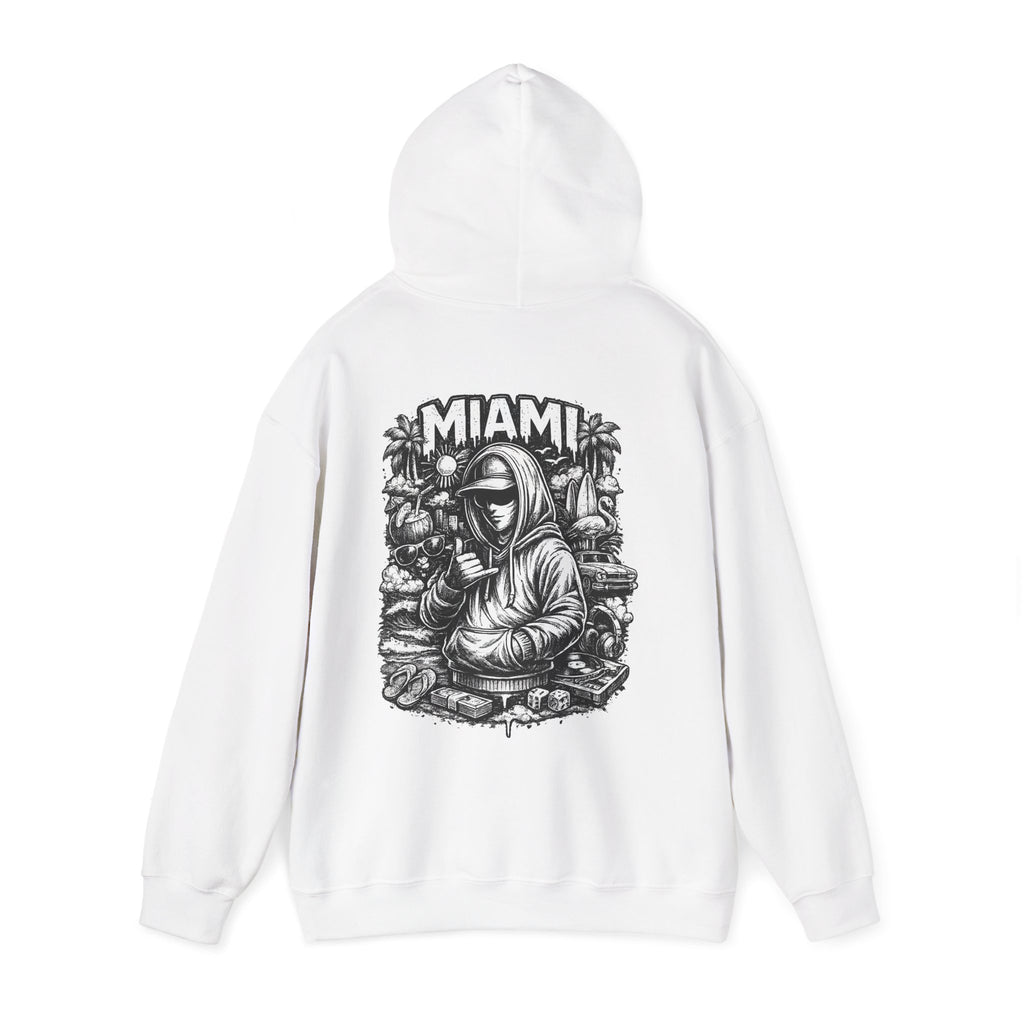 Miami Hoodie Streetwear Graphic Sweatshirt Urban Style Pullover Hip Hop Hoodie Gift for Men