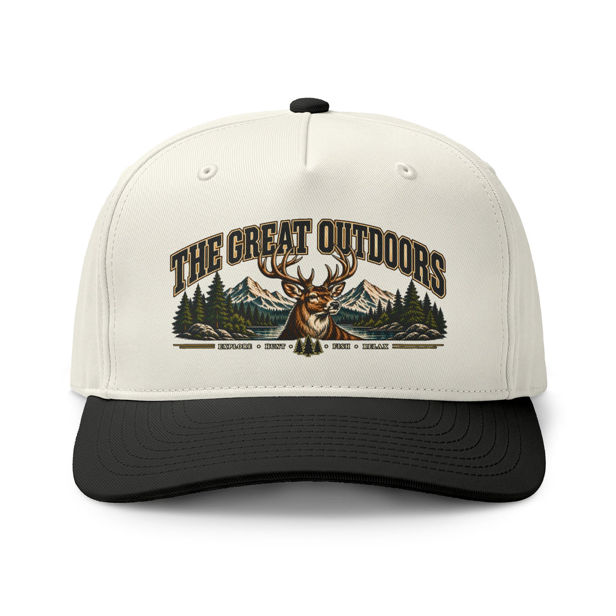 Great Outdoors Deer Two-Tone Cap – Hunting & Outdoor Adventure Hat