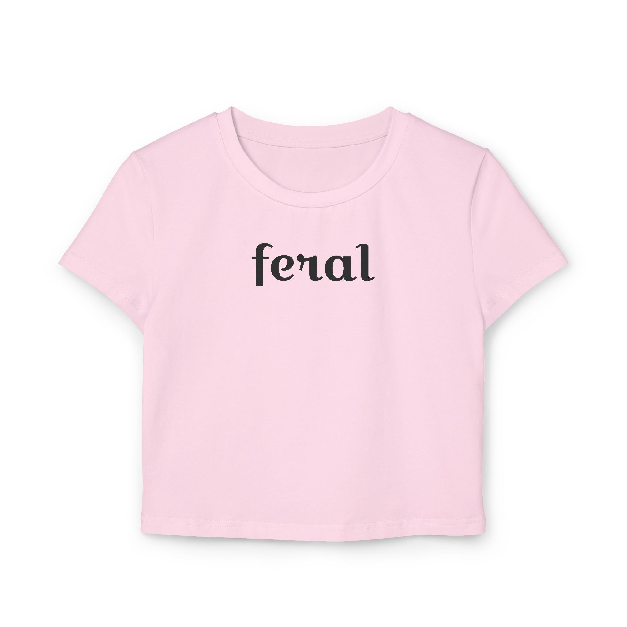 Baby Tee - Feral Women's Graphic Tee - Cute & Casual Streetwear for Pet Lovers