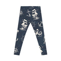 Nautical Adventure Leggings – Sailboat & Ocean Print