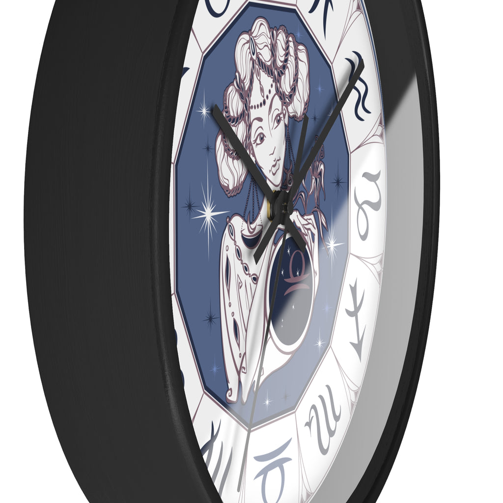 Zodiac Aries Illustration Wall Clock | Astrological Symbols Timepiece