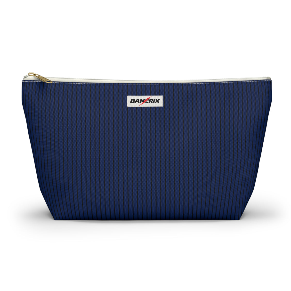 Bamerix Signature Pouch – Navy Pinstripe Minimal Design