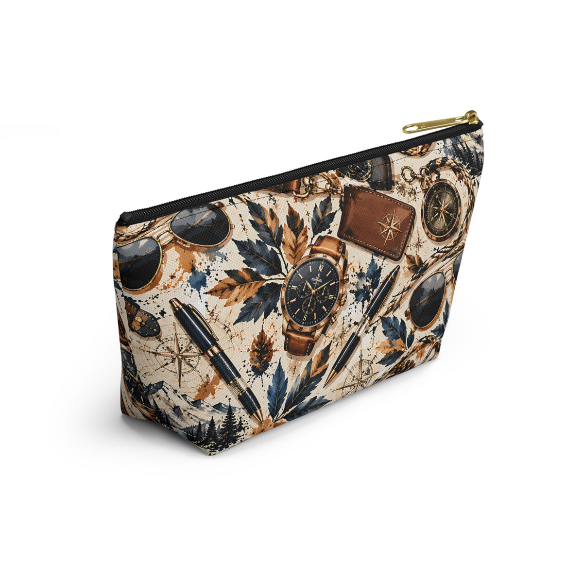 Explorer Adventure Pouch – Vintage Travel & Outdoor Print