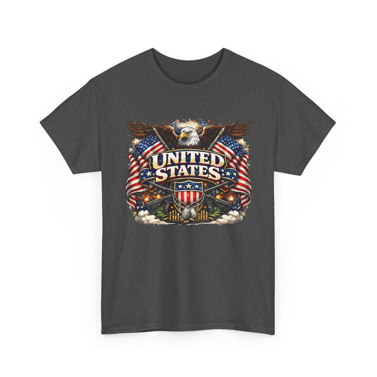 Patriotic USA T-Shirt – American Eagle & US Flag Graphic Tee