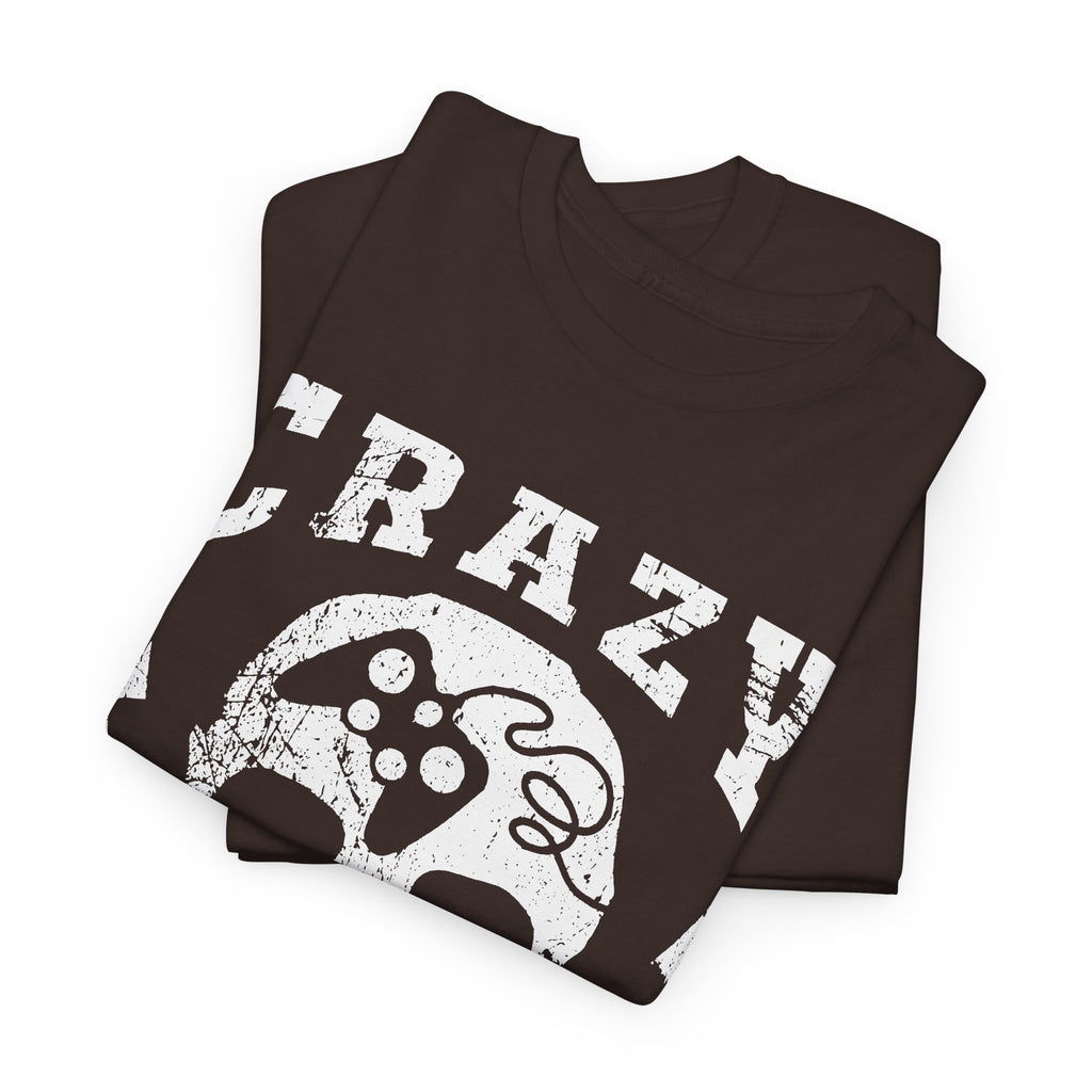 Crazy Gamer T-Shirt – Skull Gaming Streetwear Graphic Tee