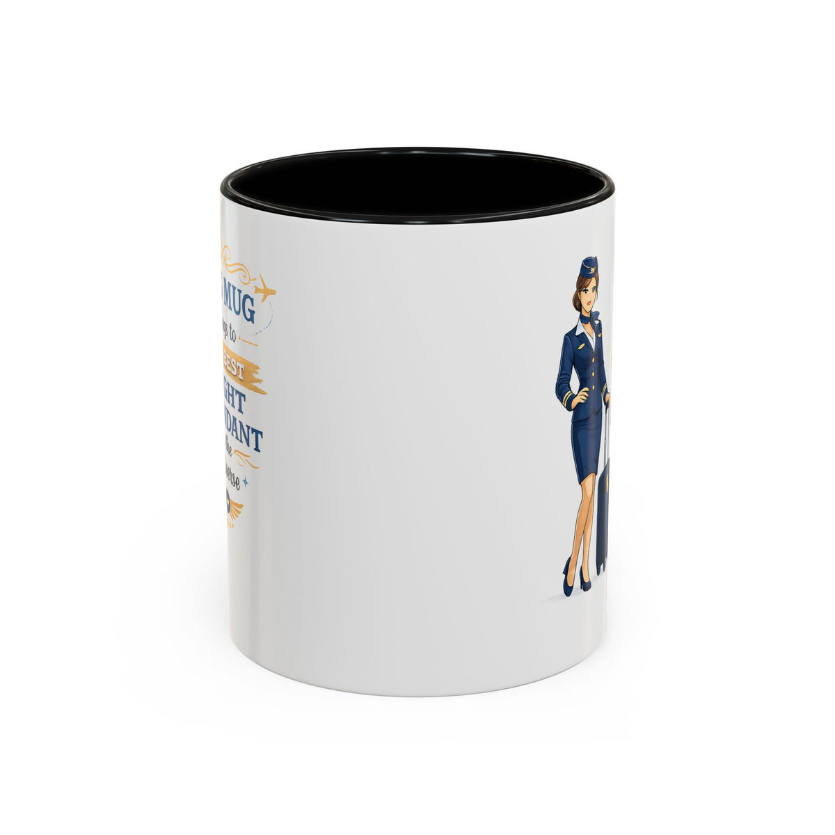 Best Flight Attendant Mug  This Mug Belongs To The Best Flight Attendant in the Universe, Cabin Crew Coffee Mug Gift