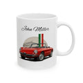 Personalized Name Classic Red Sports Car Mug – Vintage Italian Car Gift