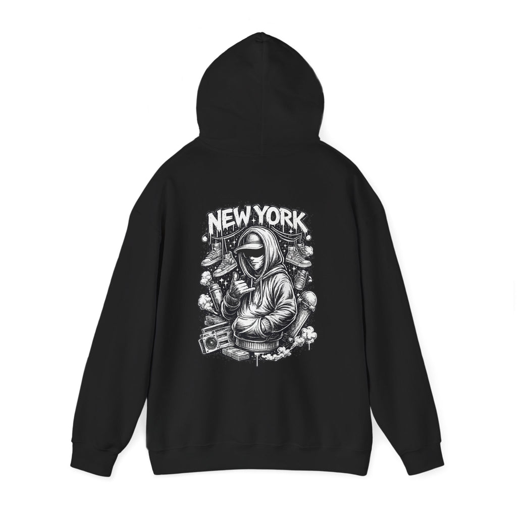 Copy of Hoodie New York Streetwear Graphic Hoodie Rooftop Graffiti DJ Design