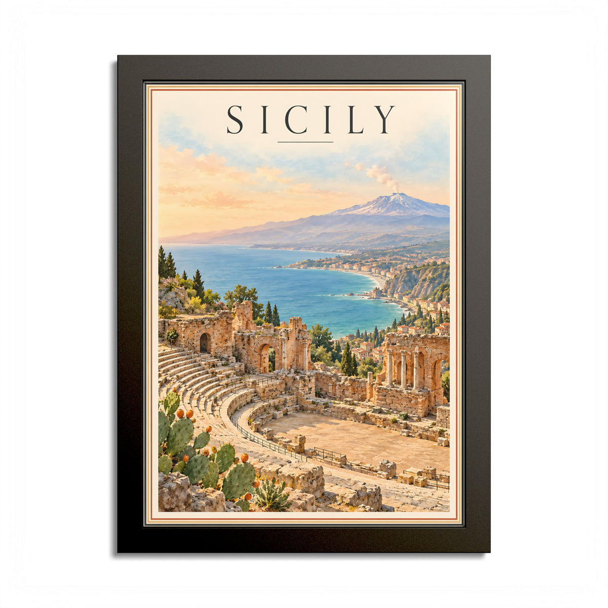 Sicily Italy Framed Poster 