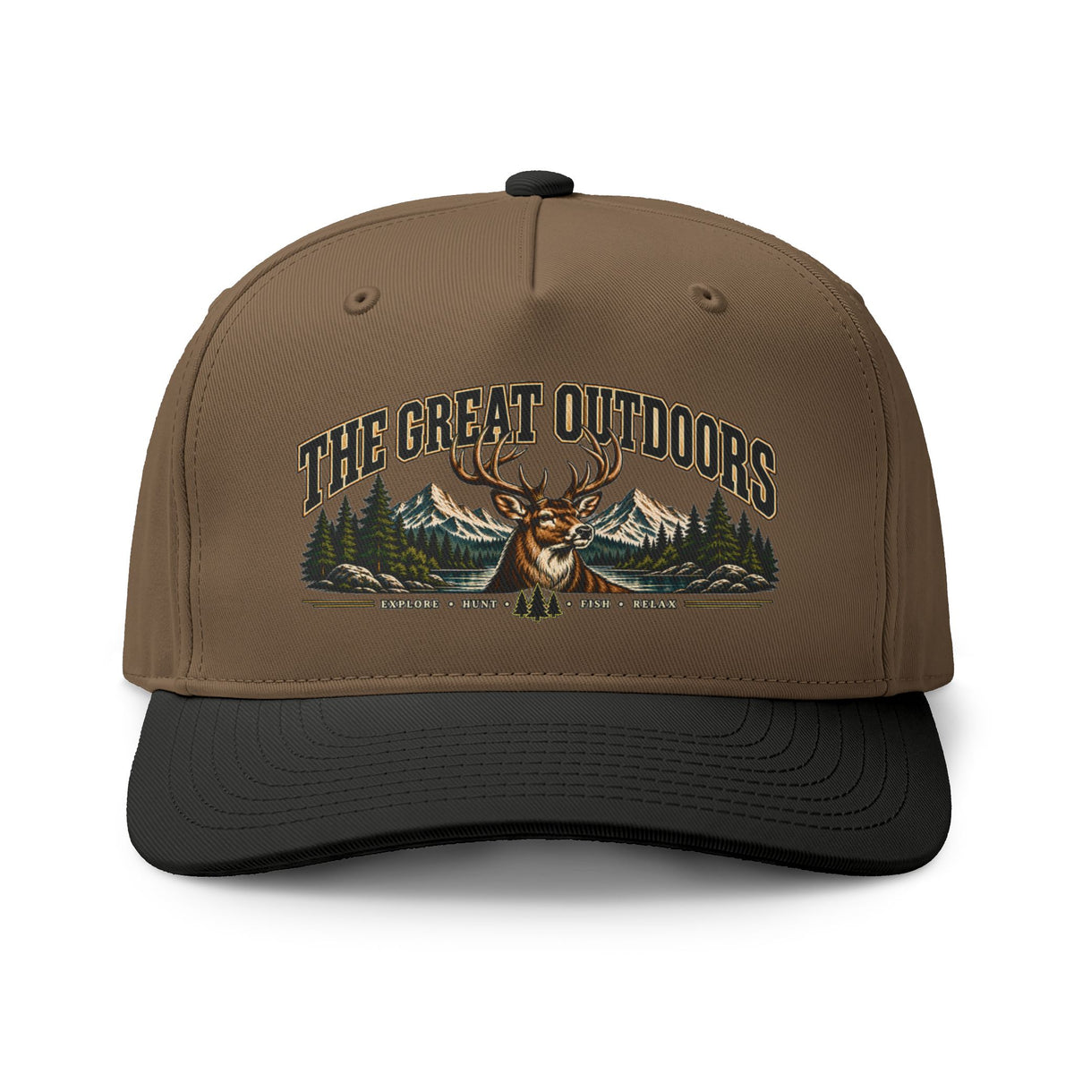 Great Outdoors Deer Two-Tone Cap – Hunting & Outdoor Adventure Hat