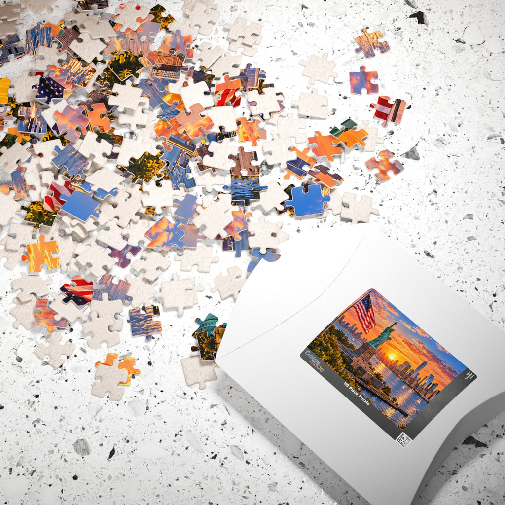 New York City USA Puzzle – Statue of Liberty Jigsaw Puzzle (110, 252, 520, 1014-piece)