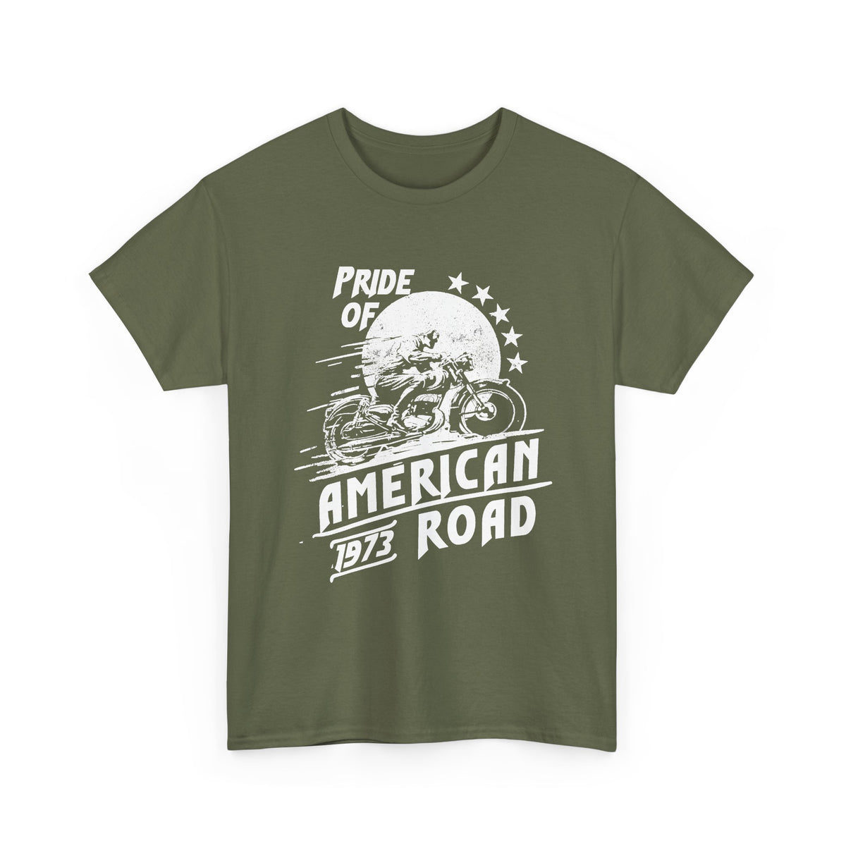 American Biker T-Shirt – Pride of the American Road Vintage Motorcycle Tee