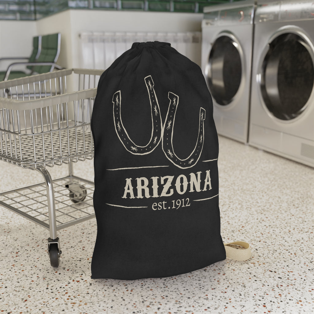 Arizona Horseshoes Laundry Bag | State Pride, Vintage Western Design