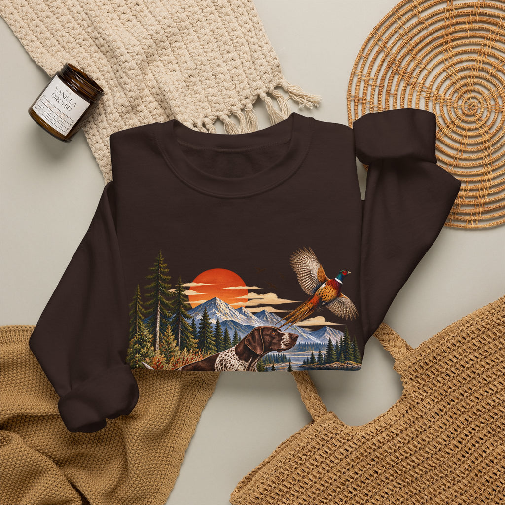 Hunting Dog & Pheasant Sweatshirt – Outdoor Hunter Design