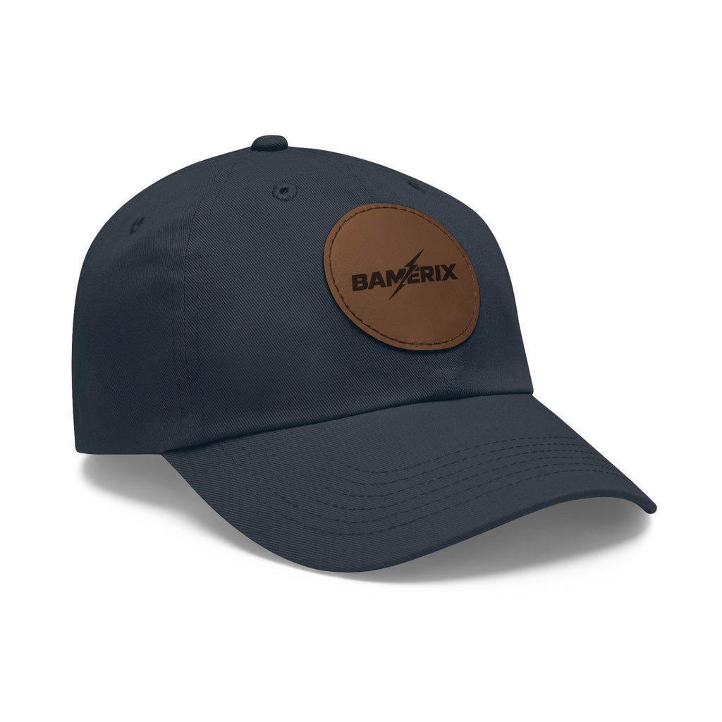 Bamerix Leather Patch Dad Hat – Classic Logo Baseball Cap