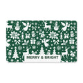 Merry & Bright Christmas Doormat – Green Holiday Entryway Mat