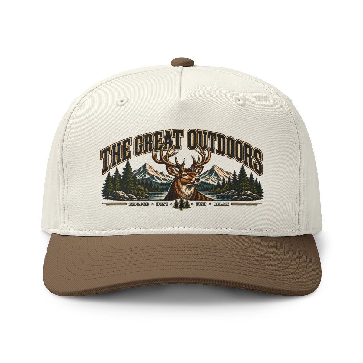 Great Outdoors Deer Two-Tone Cap – Hunting & Outdoor Adventure Hat