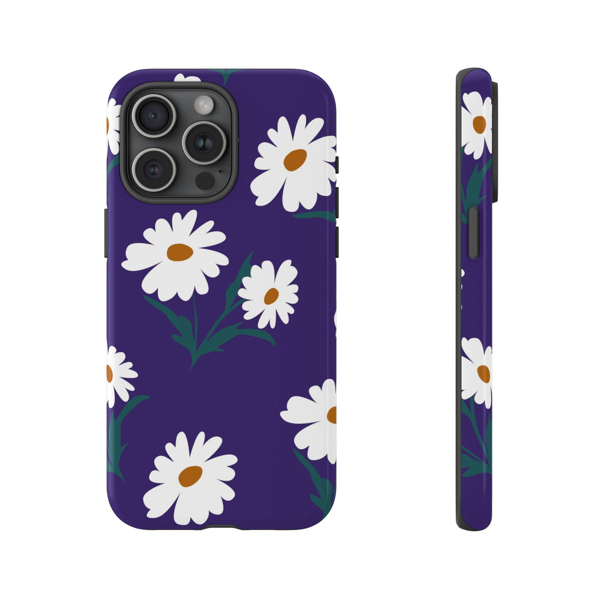 Purple Daisy Tough Phone Case – Floral Flower Design