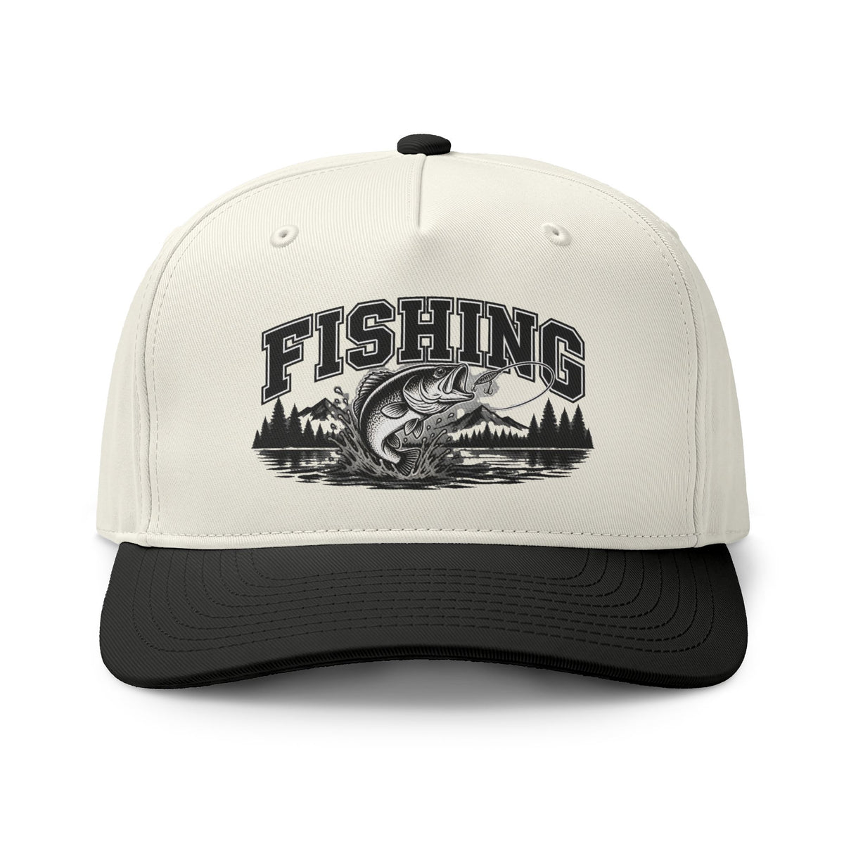 Fishing Two-Tone Cap – Bass Fishing Outdoor Sports Hat