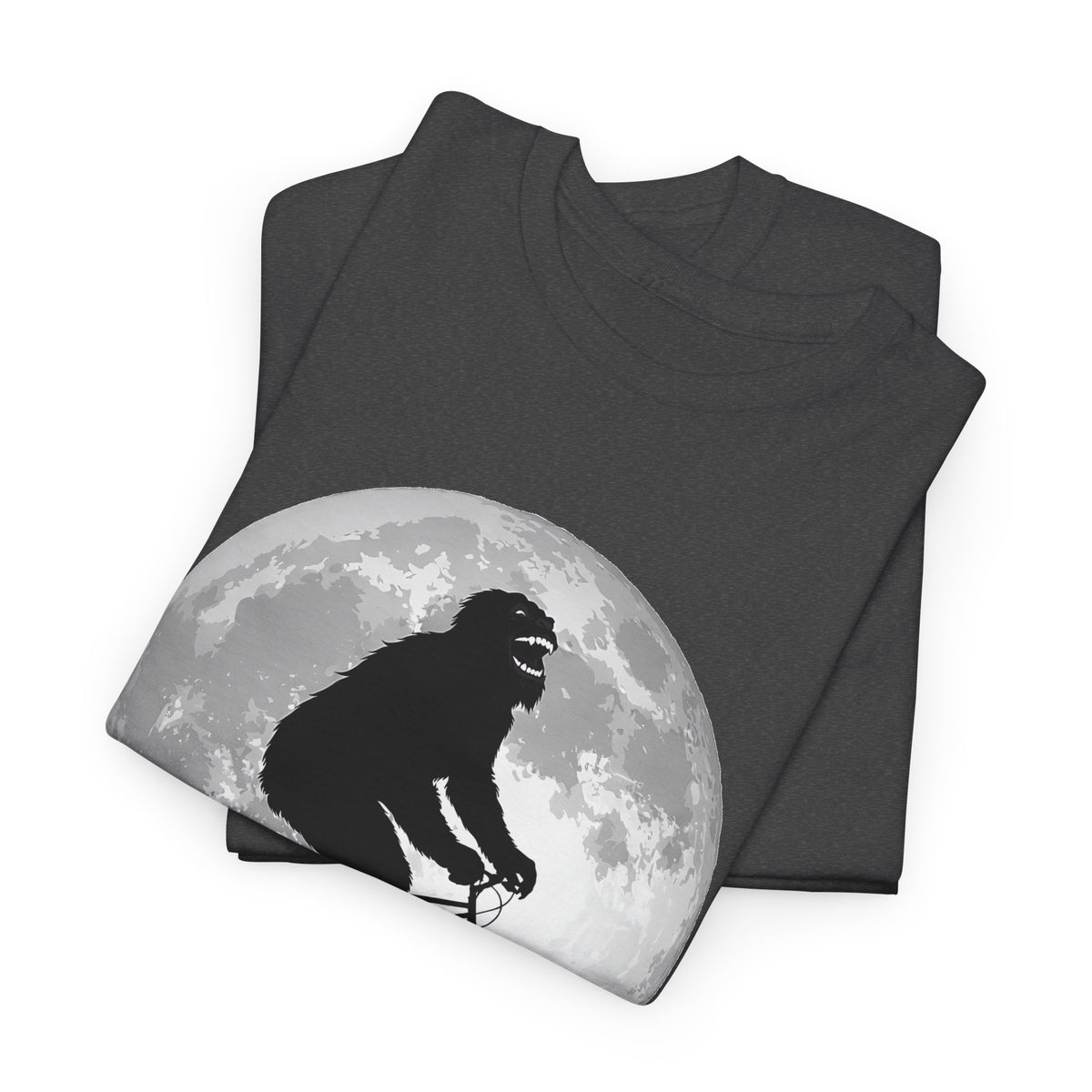 Bigfoot Bicycle T-Shirt – Moon & Nature Adventure Graphic Tee