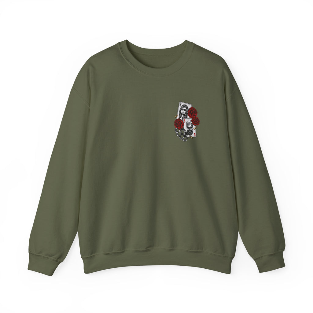 Gothic Floral Sweatshirt -  Edgy Streetwear