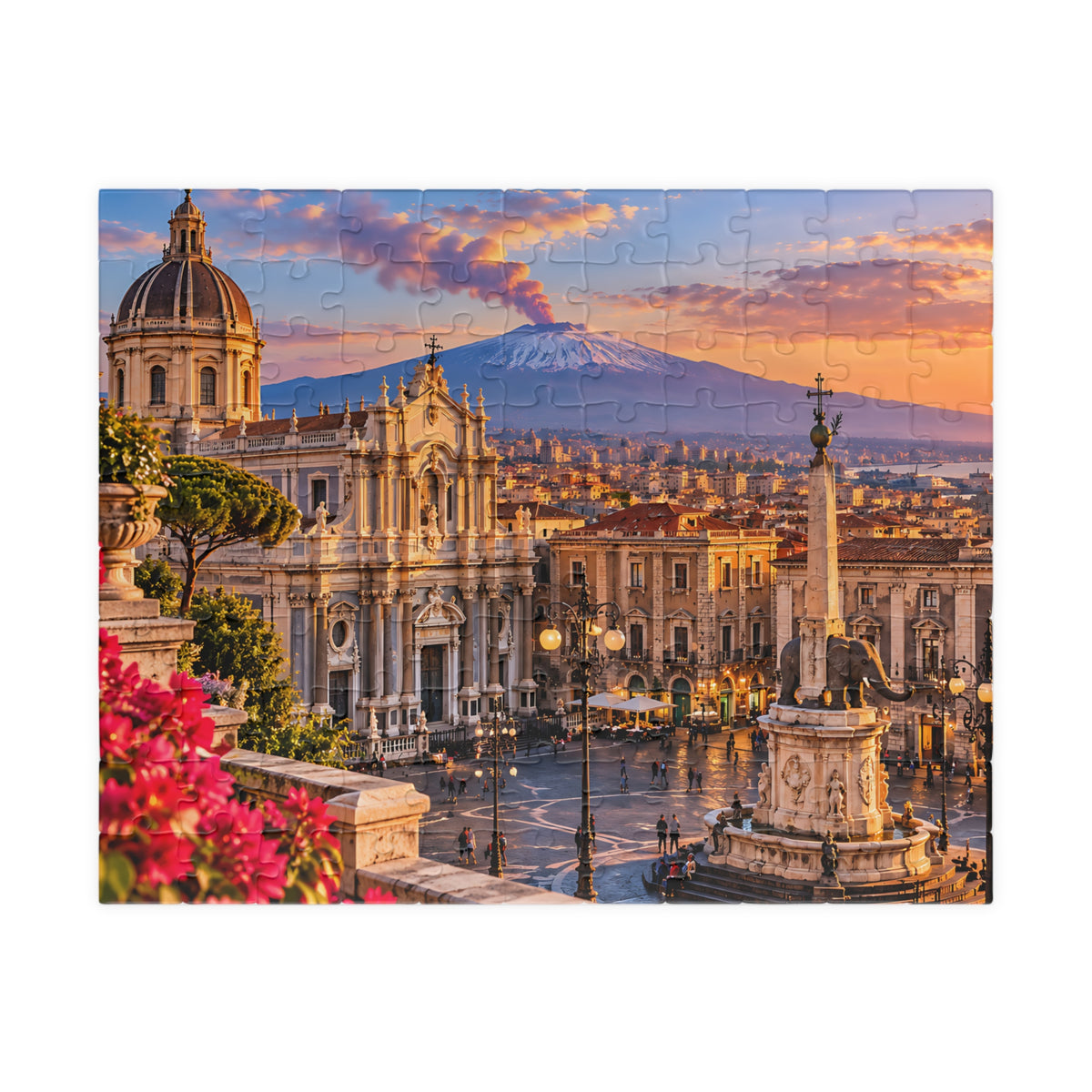 Catania Sicily Jigsaw Puzzle – Italy Travel Gift | Bamerix — (110, 252, 520, 1014-piece)