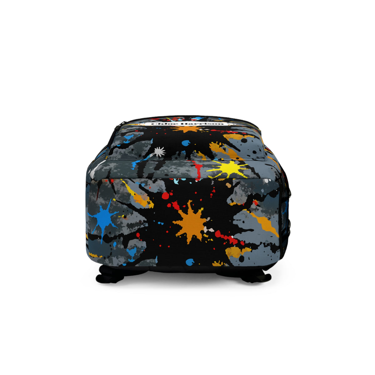 Personalized Graffiti Backpack with Name – Urban Paint Splatter Design