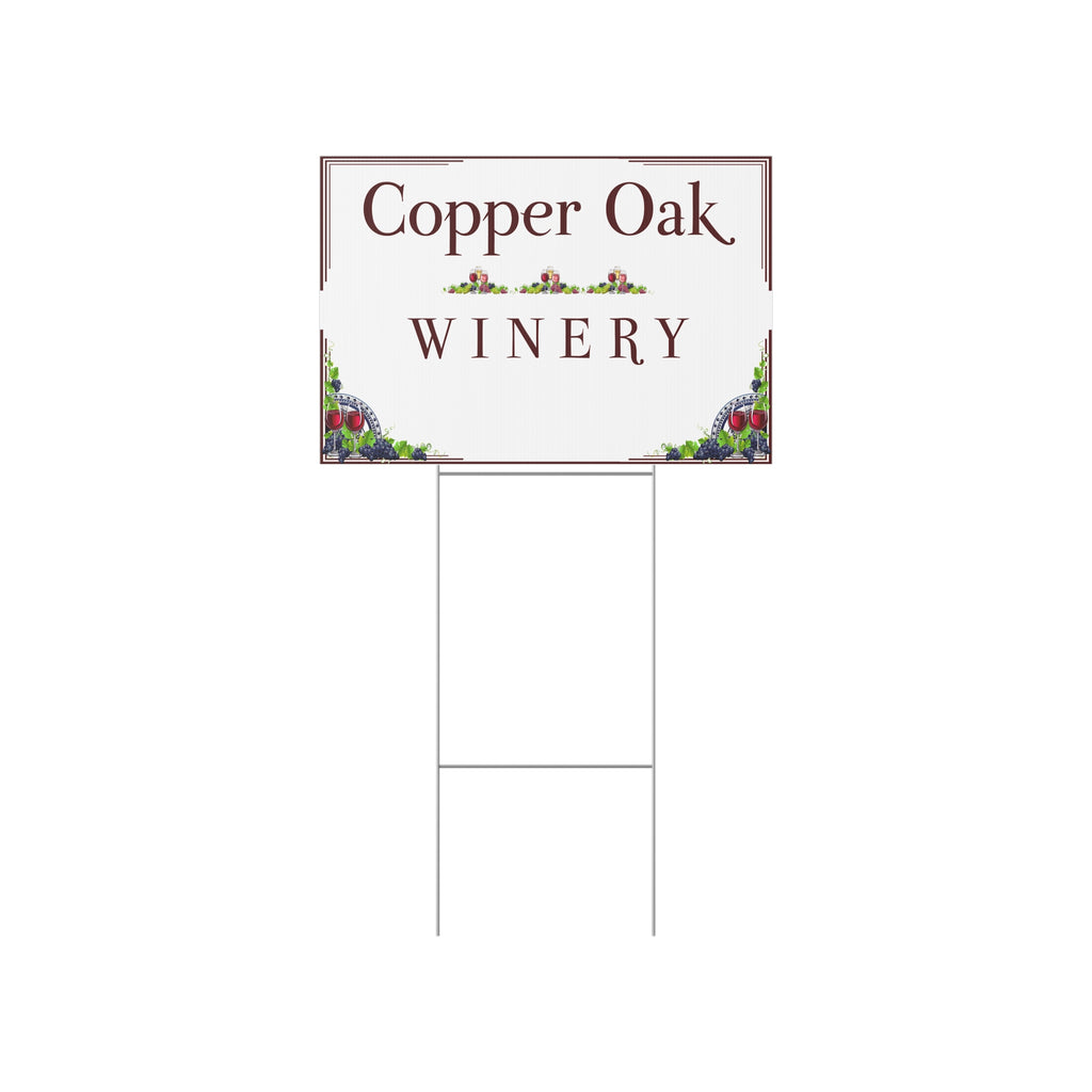 Personalized Winery Yard Sign – Custom Vineyard Business Sign Y6