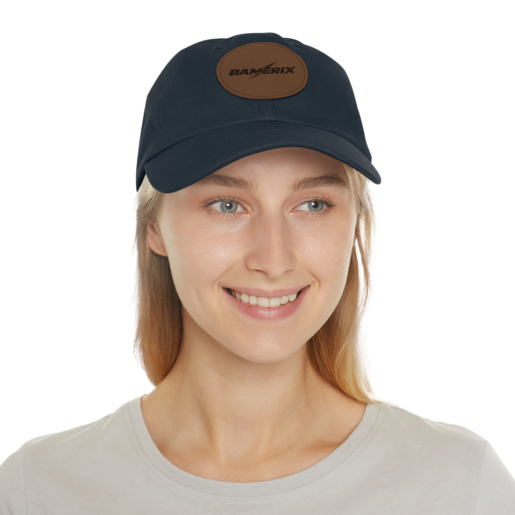 Bamerix Leather Patch Dad Hat – Classic Logo Baseball Cap