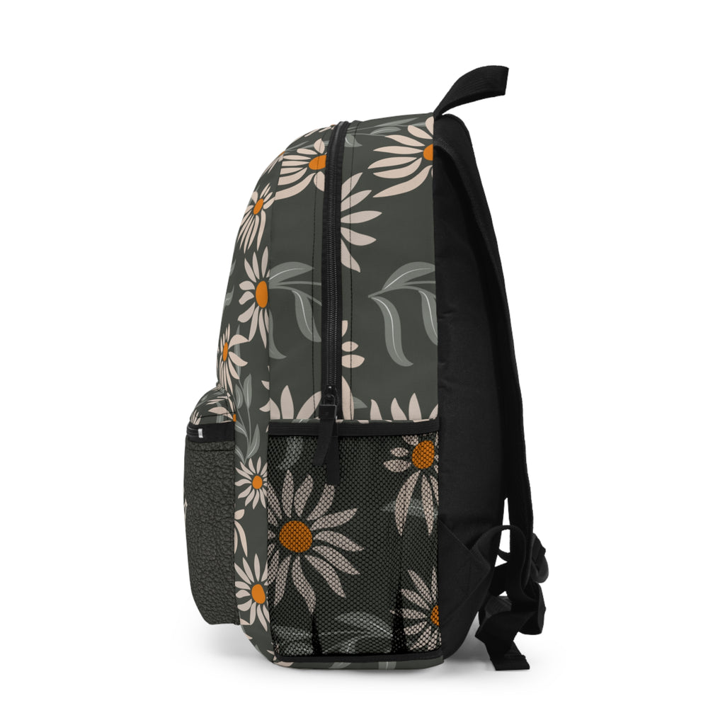 Personalized Daisy Backpack with Name – Floral Custom Backpack