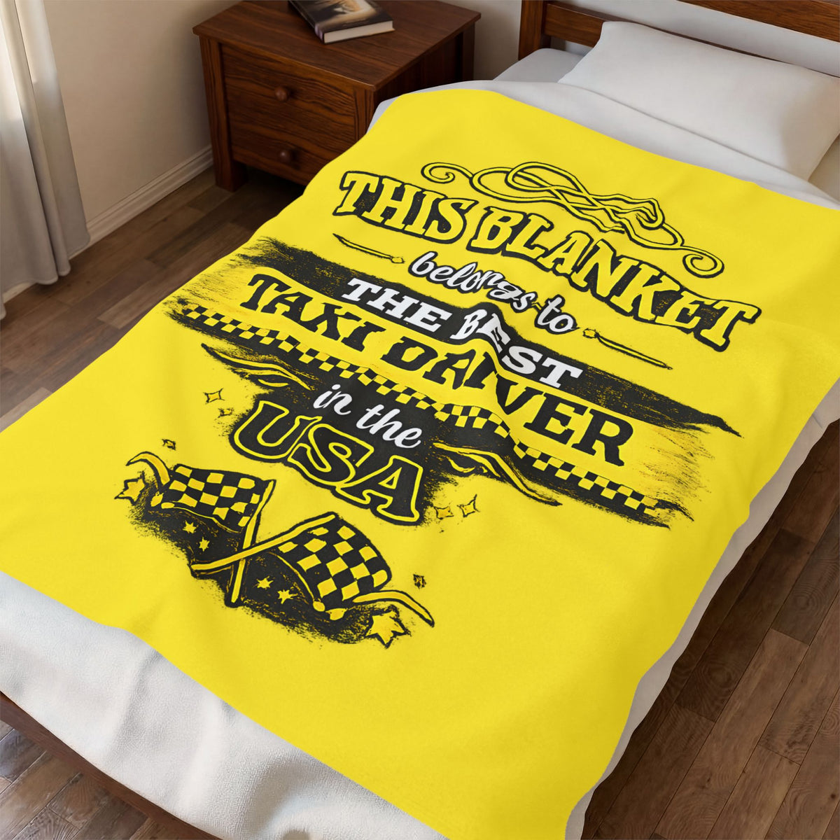 Best Taxi Driver Blanket Gift for Taxi Driver  Funny Cab Driver Gift  USA Taxi Appreciation Throw