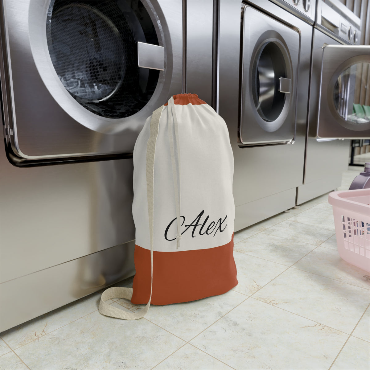 Personalized Name Laundry Bag, Canvas Laundry Sack | Monogram Laundry Bag