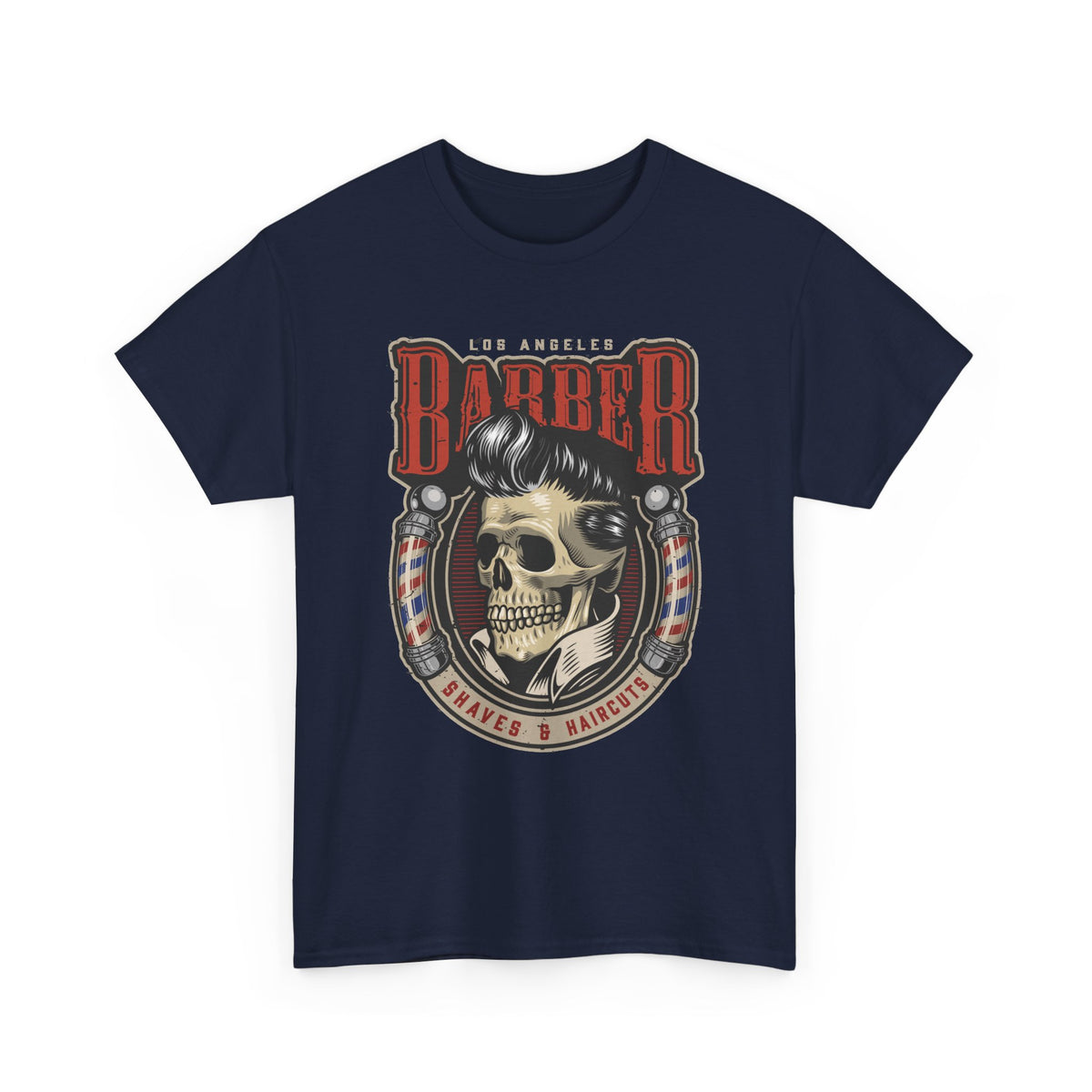 Barber Skull T-Shirt – Vintage Barbershop Graphic Tee