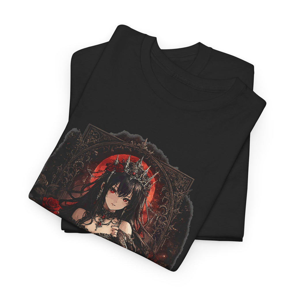 Queen of Darkness T-Shirt – Gothic Girl Dark Fantasy Graphic Tee