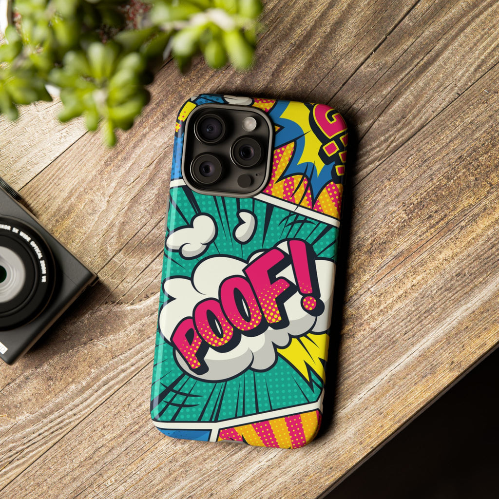 Retro Comic Pop Art Phone Case – Colorful Tough Case