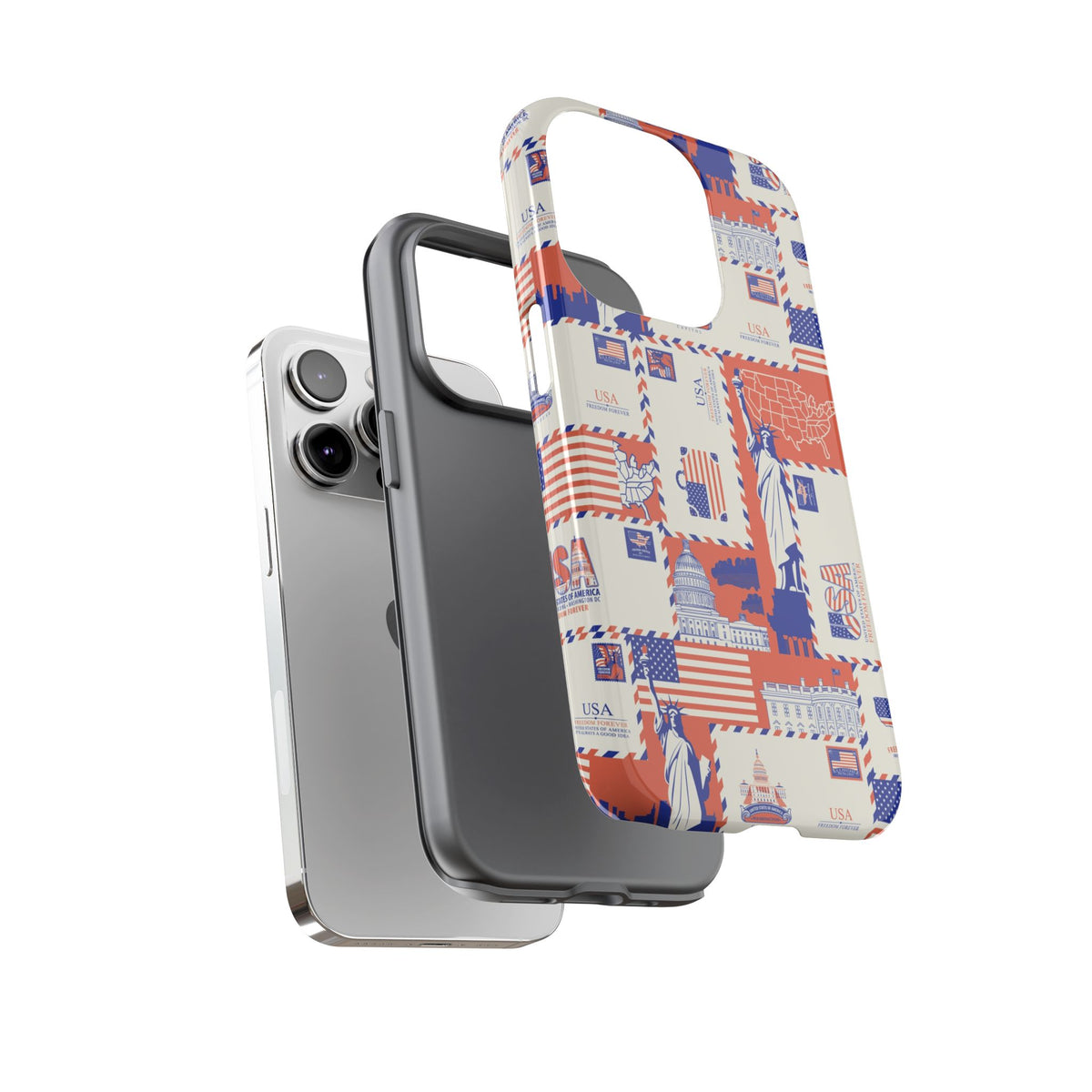 USA Americana Tough Phone Case – Vintage American Collage
