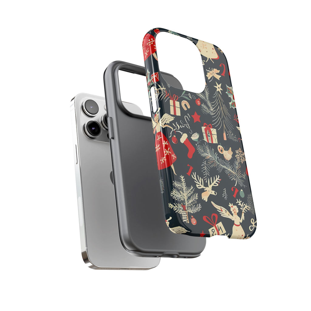 Vintage Christmas Tough Phone Case – Holiday Pattern