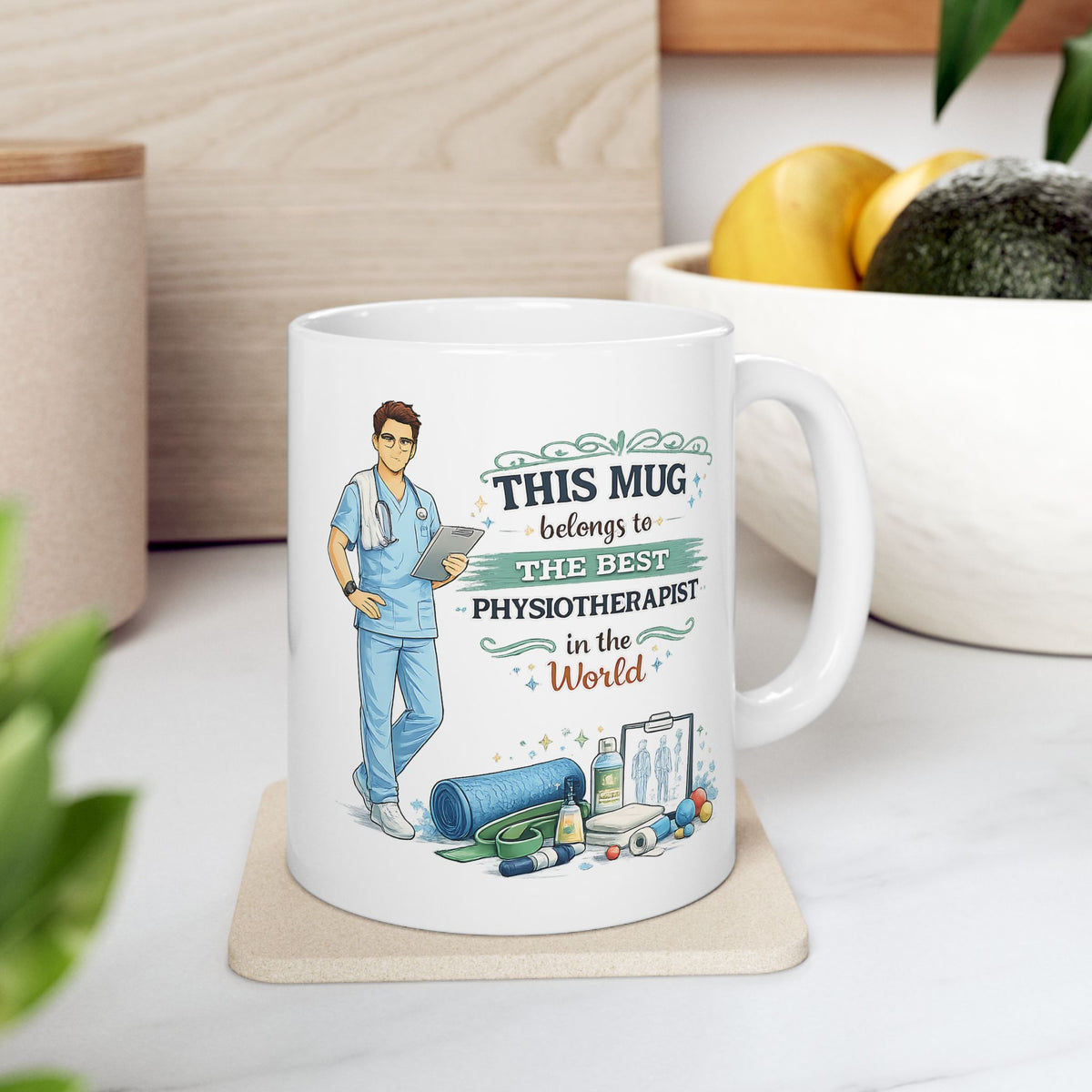 Best Physiotherapist Mug This Mug Belongs To The Best Physiotherapist in the World, Physical Therapist Gift
