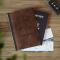 Personalized Crossed Arrows Passport Cover with Name – RFID Blocking Travel Passport Holder