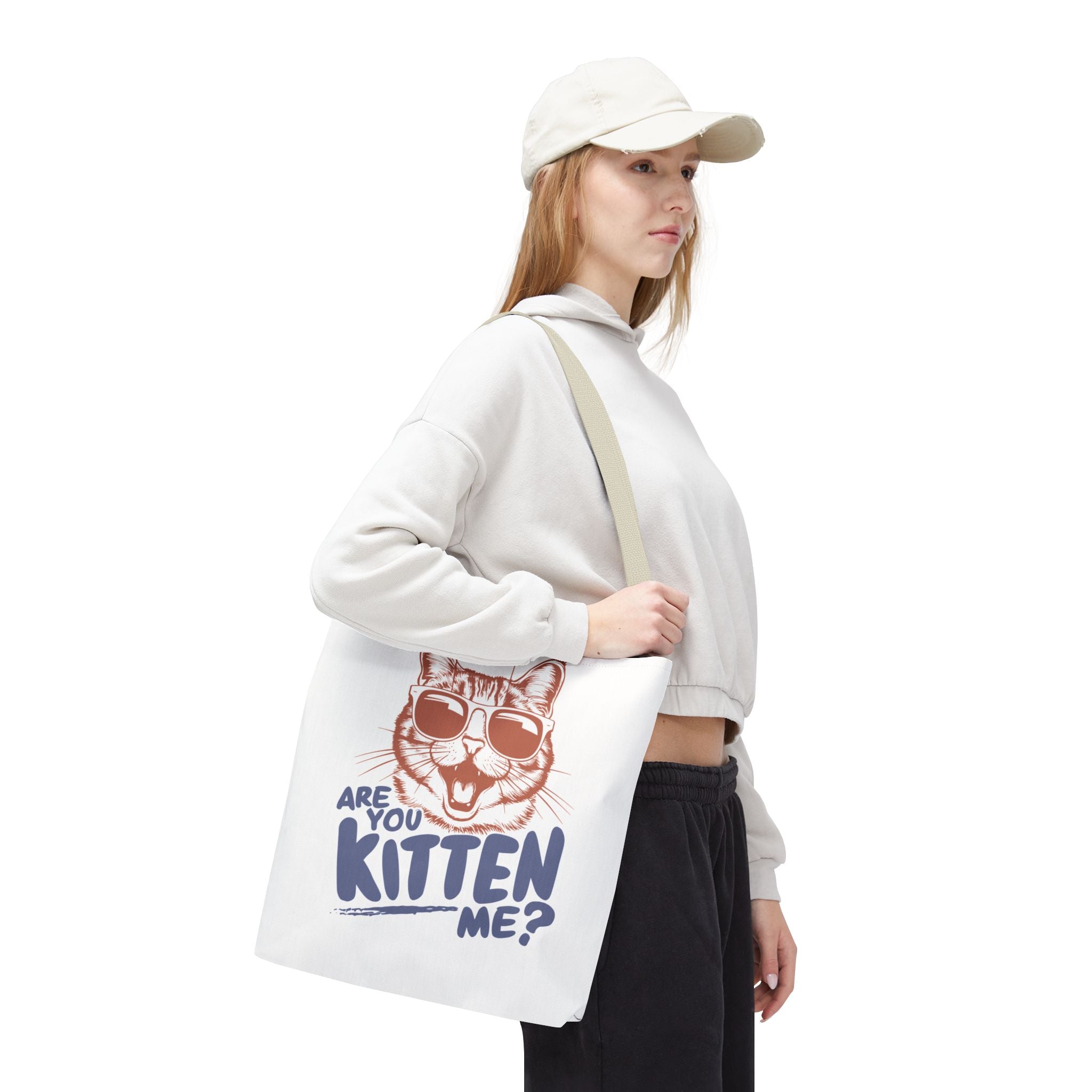 Are You Kitten Me? Cat Tote Bag