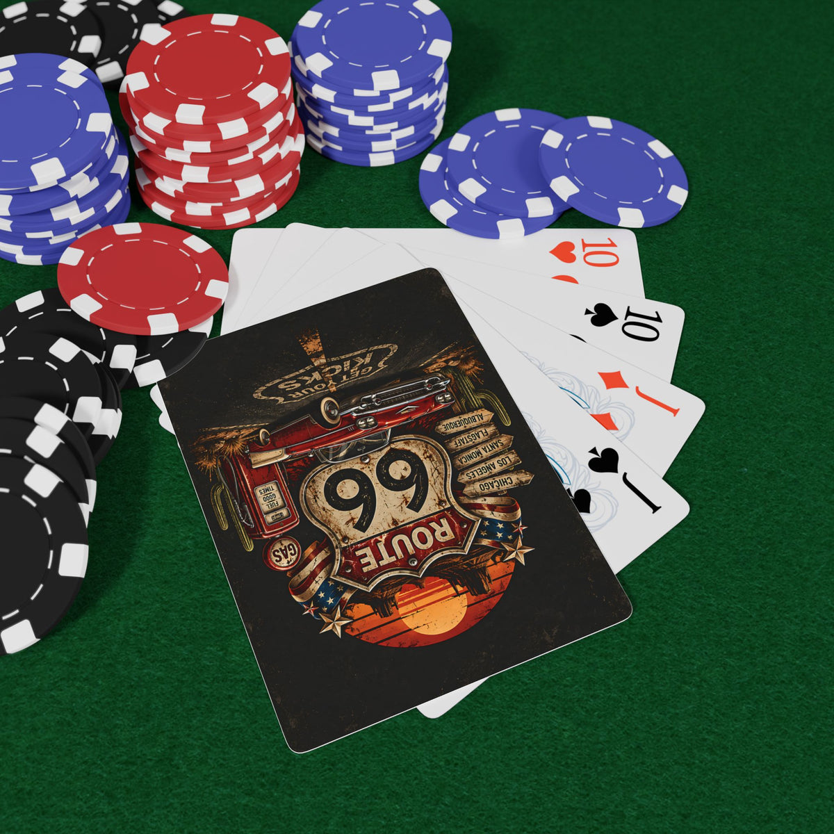 Route 66 Poker Playing Cards – Vintage Americana Deck
